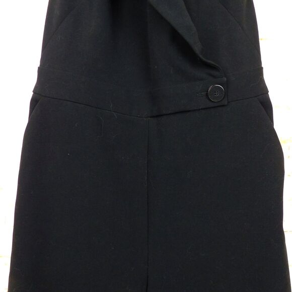 The Limited Scandal Collection Halter Jumpsuit Women 4 Black Wide Legs Altered - Picture 5 of 15